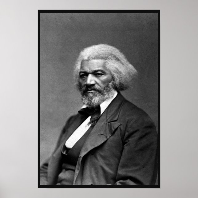 Black History Icons: Older Frederick Douglass Poster (Front)