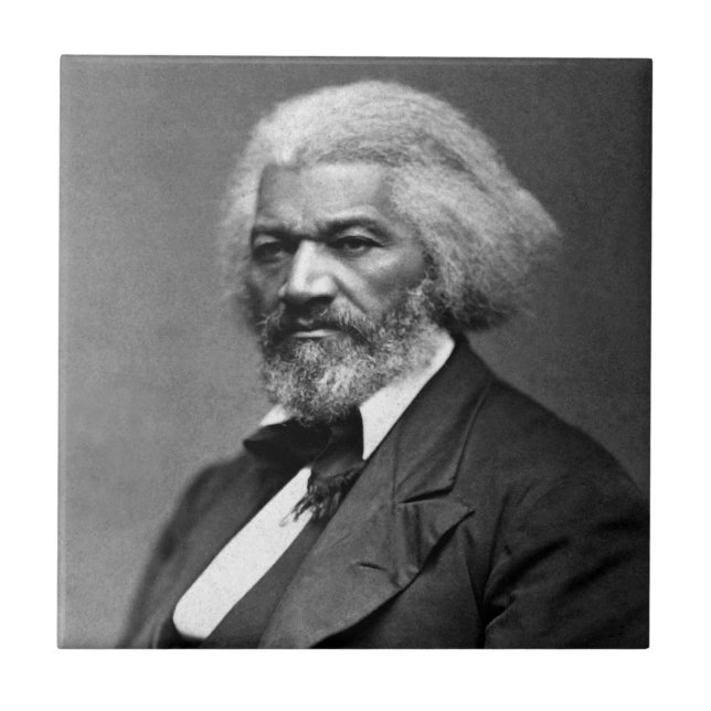 Black History Icons: Older Frederick Douglass Tile (Front)