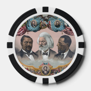 Black History Icons: With Frederick Douglass Poker Chips