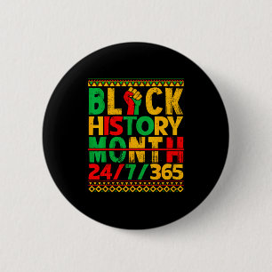 Black History Is American History African Men Wome 6 Cm Round Badge