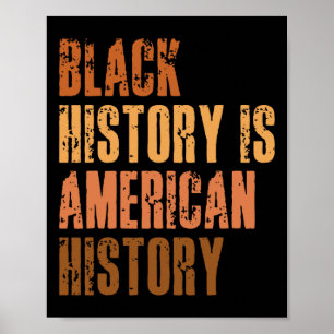 Black History Is American History Bhm African Mela Poster