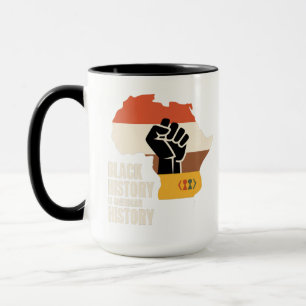 Black History Is American History Culture Heritage Mug