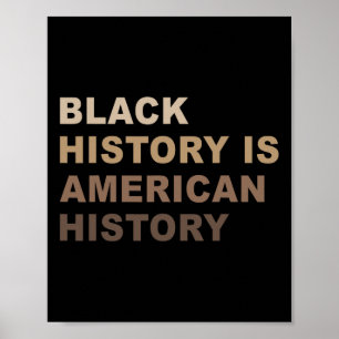 Black History Is American History Melanin Black Pr Poster