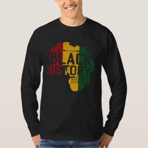 Black History Is American History Patriotic Africa T-Shirt