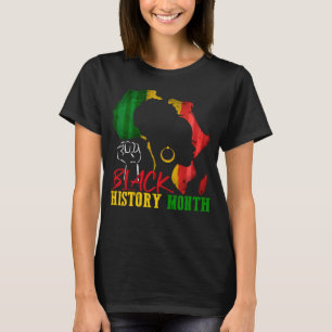 Black History Is American History Patriotic Africa T-Shirt