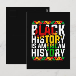 Black History Is American History Patriotic Postcard