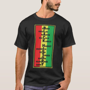 Black history leaders african american gift idea T-Shirt