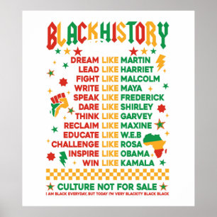 Black history leaders poster