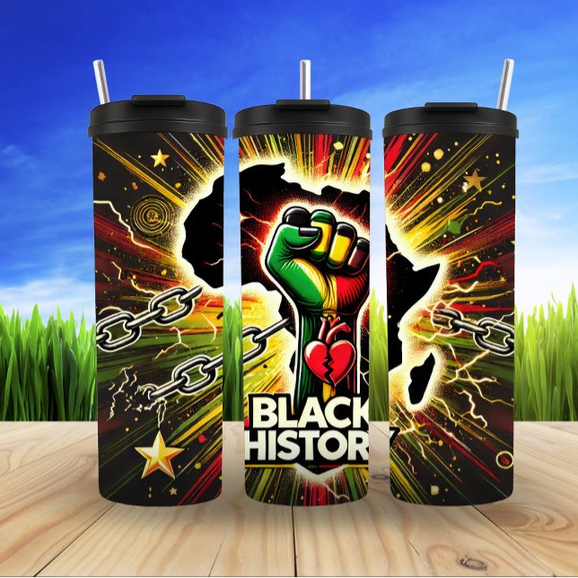 Black History Legacy and Cultural Pride Thermal Tumbler (Creator Uploaded)