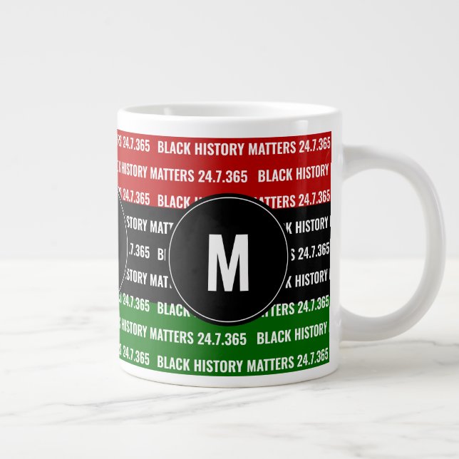 BLACK HISTORY MATTERS Monogram Mug (Right)