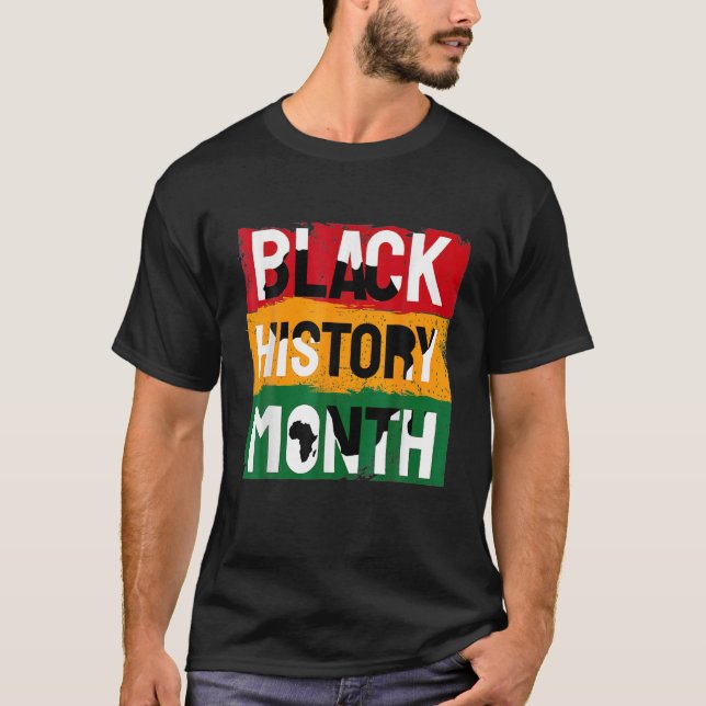 Black History Month 2022 Black History 365 Melanin T-Shirt (Front)