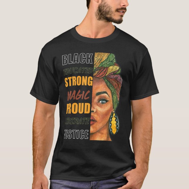 Black History Month 2022 Strong Black Women Melani T-Shirt (Front)