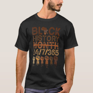 Black History Month 2023 Black History 365 Melanin T-Shirt