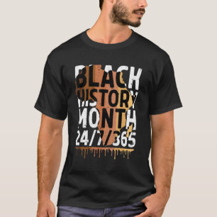 Black History Month 2023 Black History 365 Melanin T-Shirt