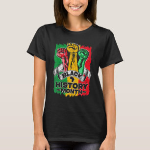 Black History Month 2023 Hand Strong African Ameri T-Shirt