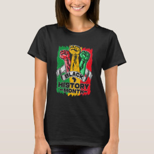 Black History Month 2023 Hand Strong African Ameri T-Shirt