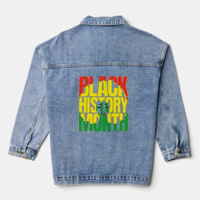 BLACK HISTORY MONTH 2024 DENIM JACKET (Back)