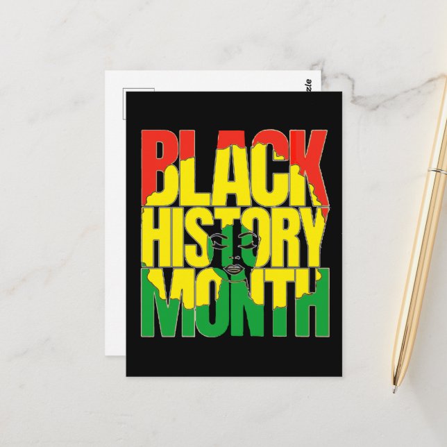 BLACK HISTORY MONTH 2024 POSTCARD (Front/Back In Situ)