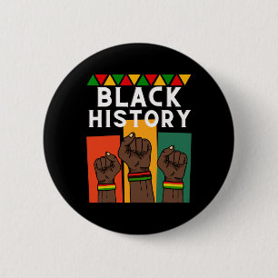 Black History Month 2025 African American For Man 6 Cm Round Badge