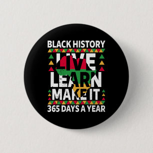 Black History Month 2025 Apparel  6 Cm Round Badge