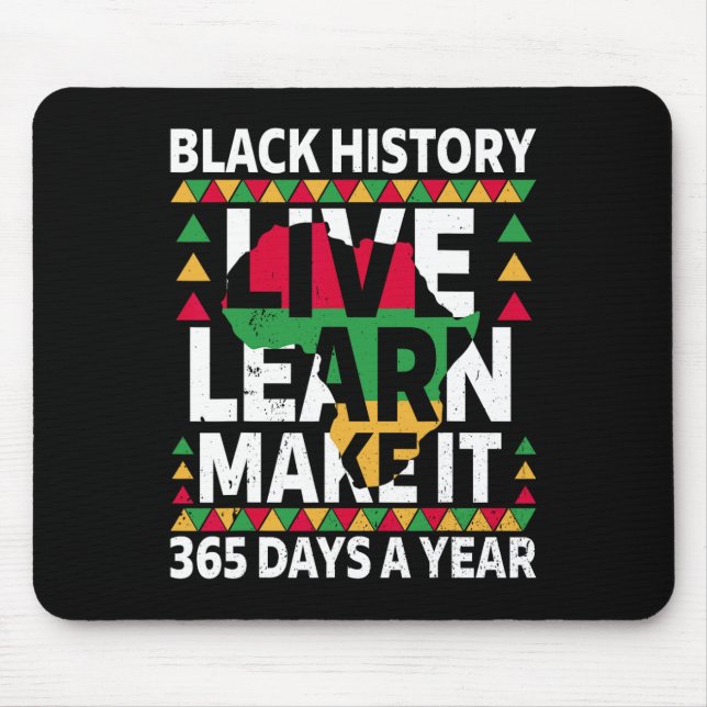 Black History Month 2025 Apparel  Mouse Mat (Front)