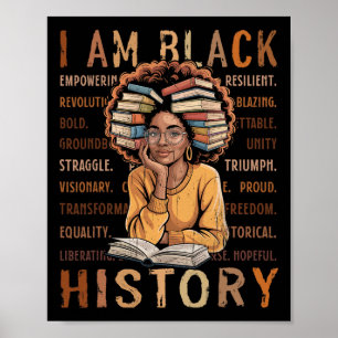 Black History Month 2026 I Am Black History Women Poster