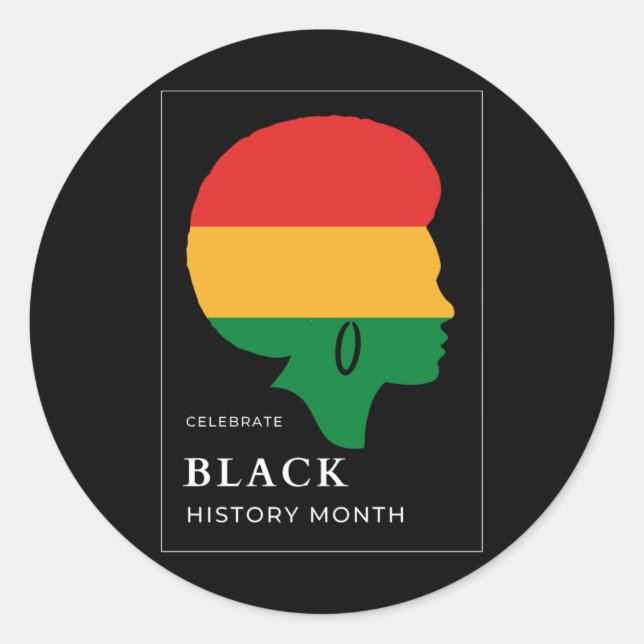 Black History Month 22 Sticker  (Front)