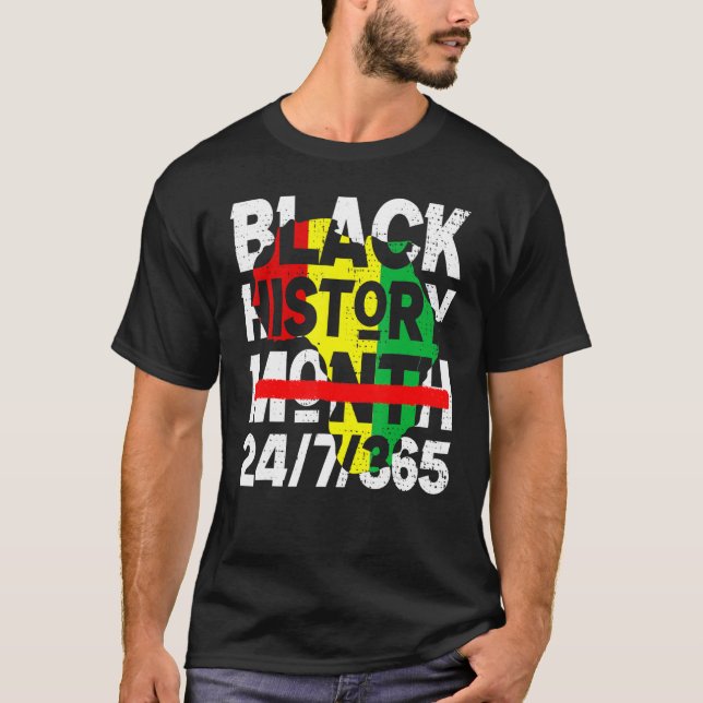 Black History Month 247365 2023 Proud African Mela T-Shirt (Front)