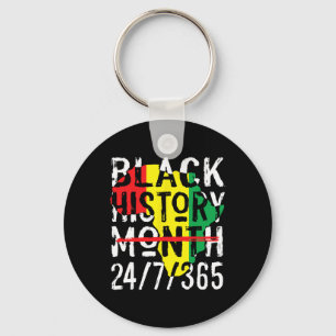 Black History Month 247365 Africa Map Melanin 2025 Key Ring