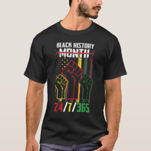 Black History Month 247365 African Afro American M T-Shirt