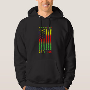 Black History Month 247365 African American Flag P Hoodie