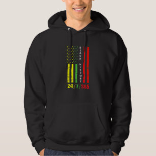 Black History Month 247365 African American Flag P Hoodie