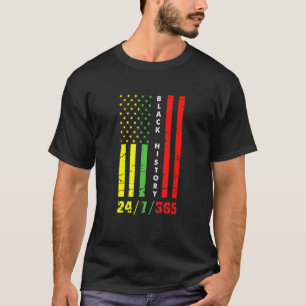 Black History Month 247365 African American Flag P T-Shirt