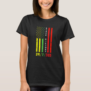 Black History Month 247365 African American Flag P T-Shirt