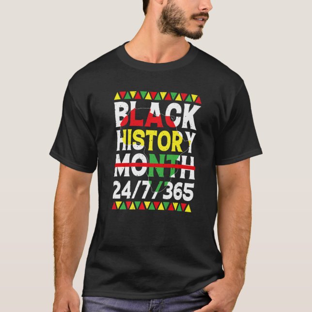 Black History Month 247365 African American Melani T-Shirt (Front)