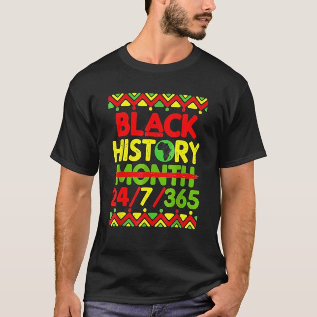 Black History Month 247365 African American Melani T-Shirt (Front)