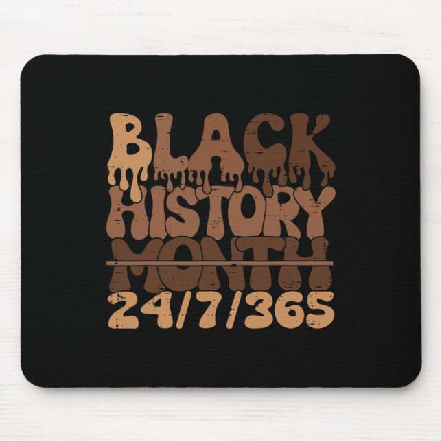 Black History Month 247365 African Melanin Black P Mouse Mat (Front)