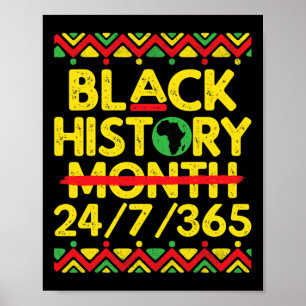 Black History Month 247365 African Melanin Black P Poster
