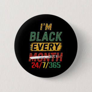 Black History Month 247365 African Melanin Pride A 6 Cm Round Badge