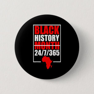 Black History Month 247365 Black History Month 20 6 Cm Round Badge