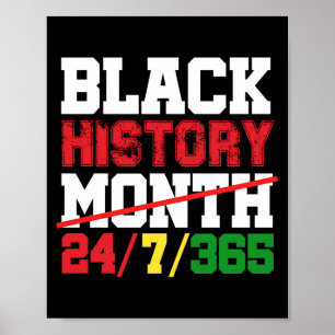 Black History Month 247365 Black Pride African Ame Poster