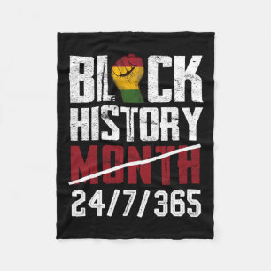 Black History Month 247365 Gifts African American Fleece Blanket