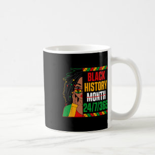 Black History Month 247365 Loc'd Girl Melanin Blac Coffee Mug