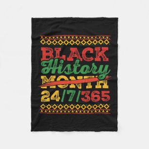 Black History Month 247365 Men Women Kids Black Hi Fleece Blanket