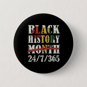 Black History Month 247365 With African Map Flag  6 Cm Round Badge