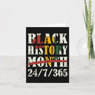 Black History Month 247365 With African Map Flag Card