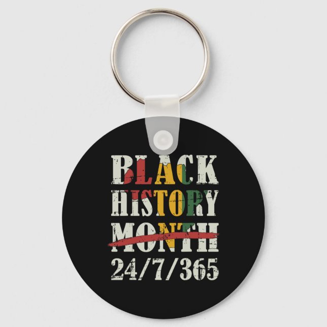 Black History Month 247365 With African Map Flag  Key Ring (Front)