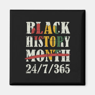 Black History Month 247365 With African Map Flag  Magnet