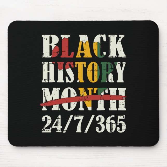 Black History Month 247365 With African Map Flag  Mouse Mat (Front)