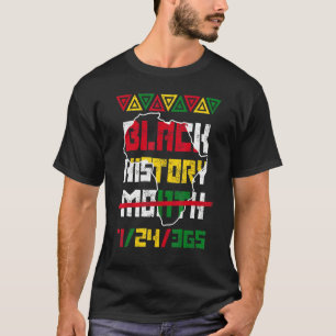 Black History Month 24 7 365 Afro African Pride Me T-Shirt